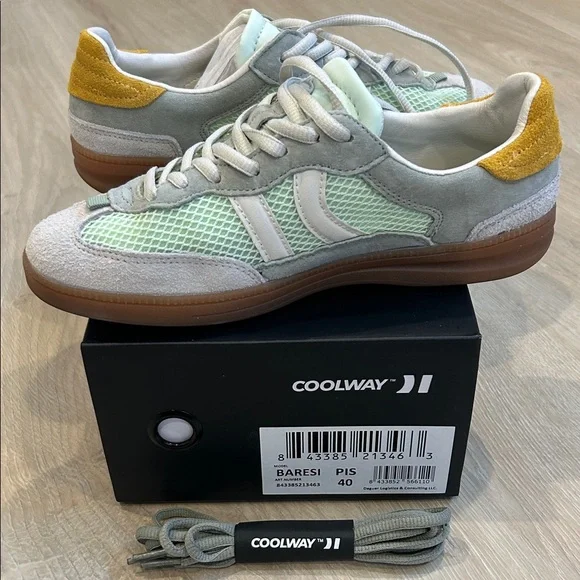 Coolway Women's Mint and Mustard Sneakers - Picture 5 of 5